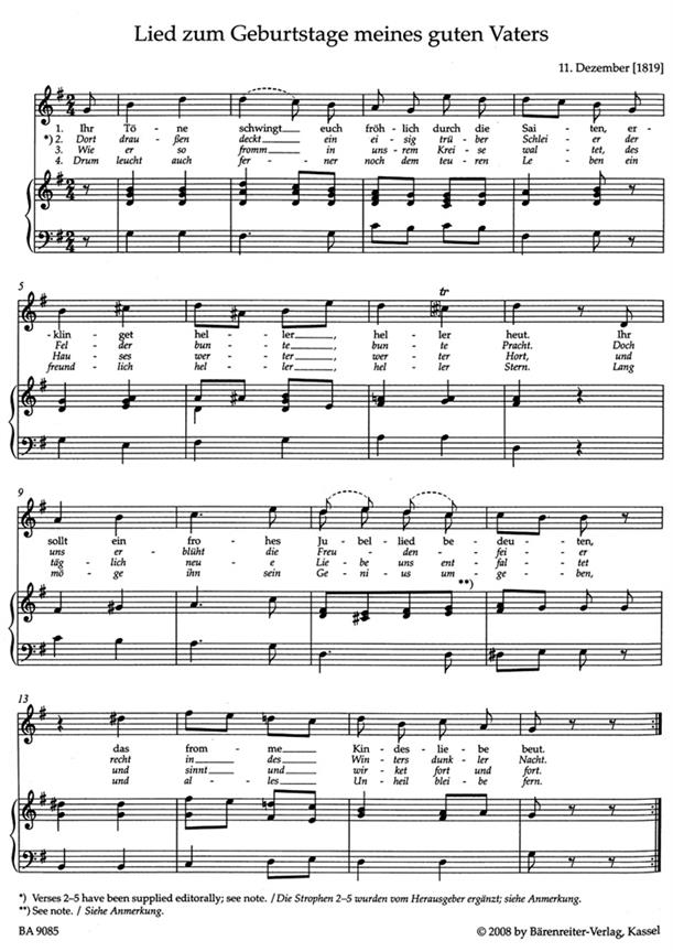 Lieder Hoch + Mezzo